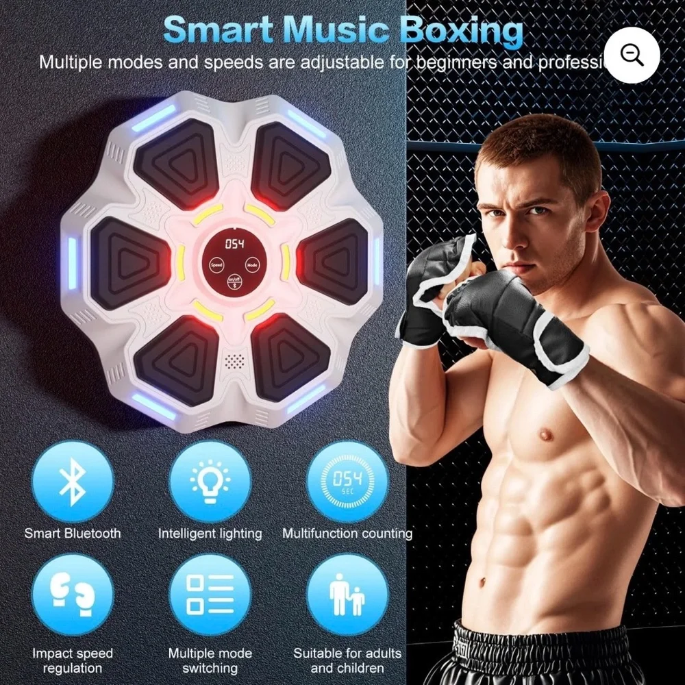Bluetooth Boxing Training Device with LED Lights - Picture 4 of 5